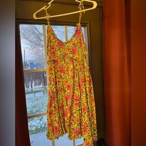 Floral Mini Tie Dress